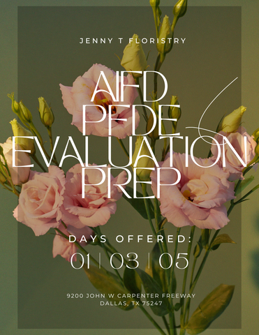 Become an Accredited Member of AIFD -  Professional Floral Design Evaluation (PFDE®) Prep with Jenny T