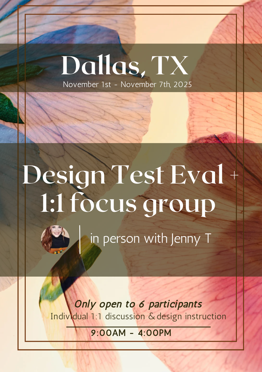 Design Test Eval + 1:1 Focus Group